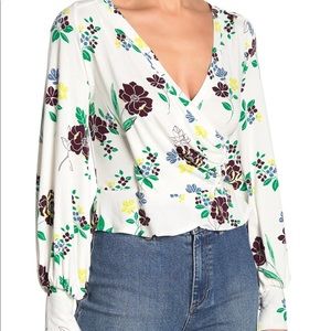 Free People Wrap Blouse